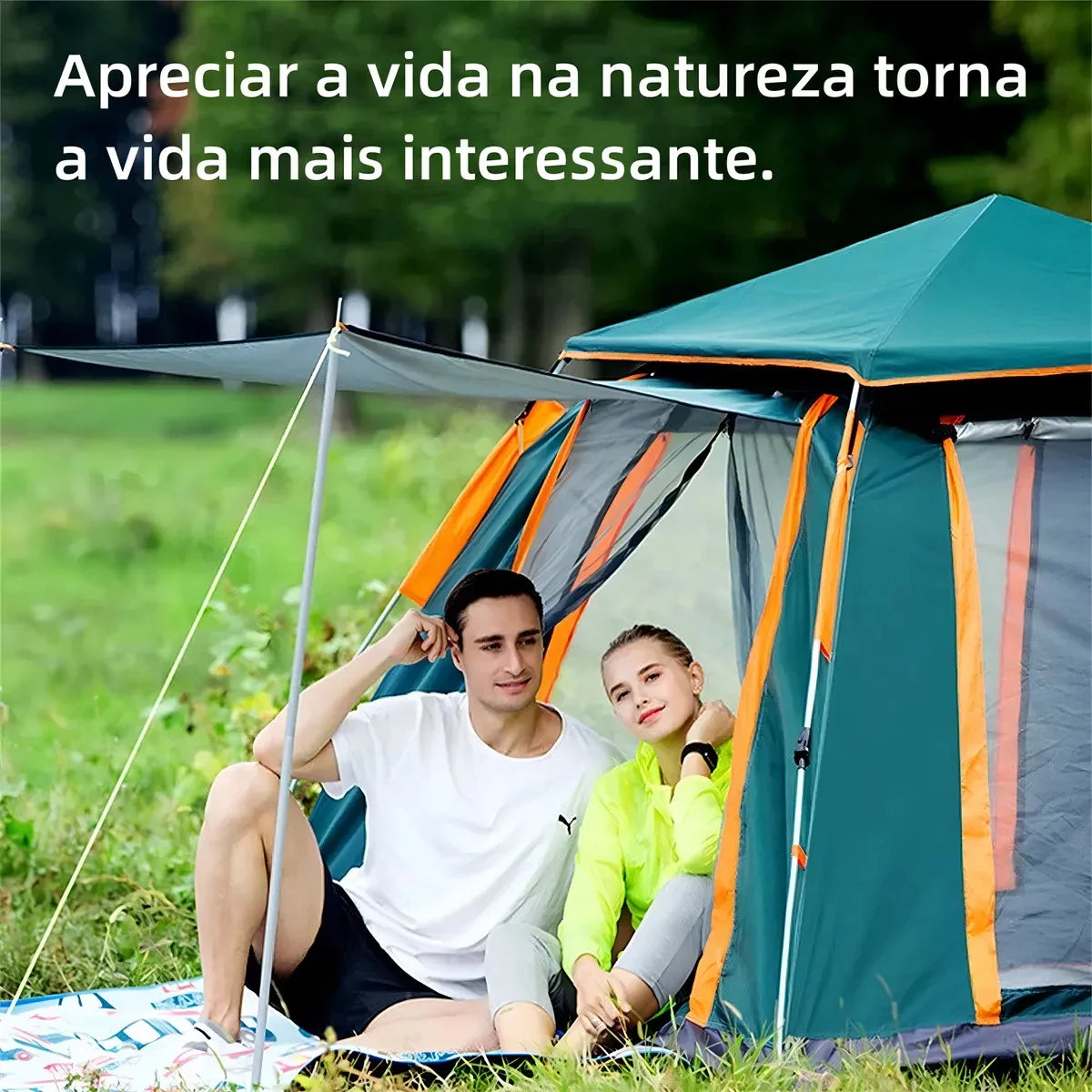 Joyfox Camping Tent Automatic Camping Upf50 + 5-8 People Camping Tent Large Portable Family Balcony