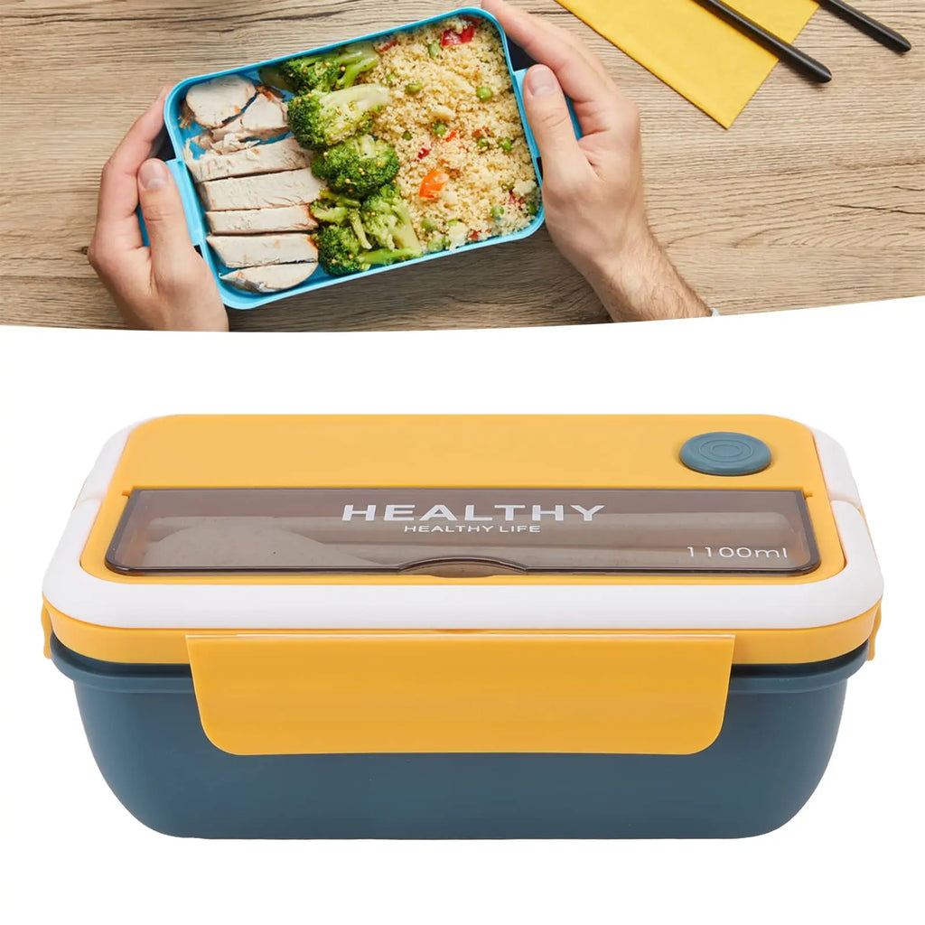 Sealed Lunch Box for Baby and Children, Thermal Box 1100ml, Storage Lunch Box for Fruit Salad, Microwave