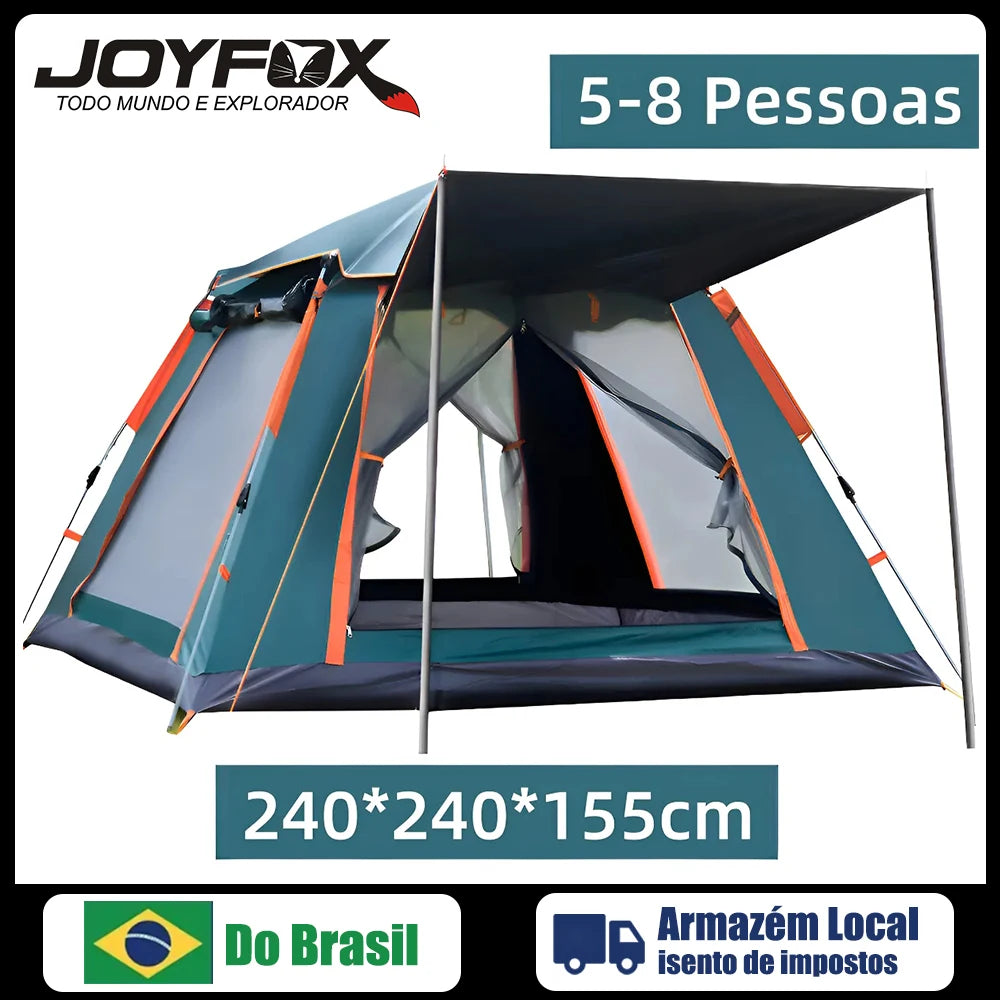 Joyfox Camping Tent Automatic Camping Upf50 + 5-8 People Camping Tent Large Portable Family Balcony