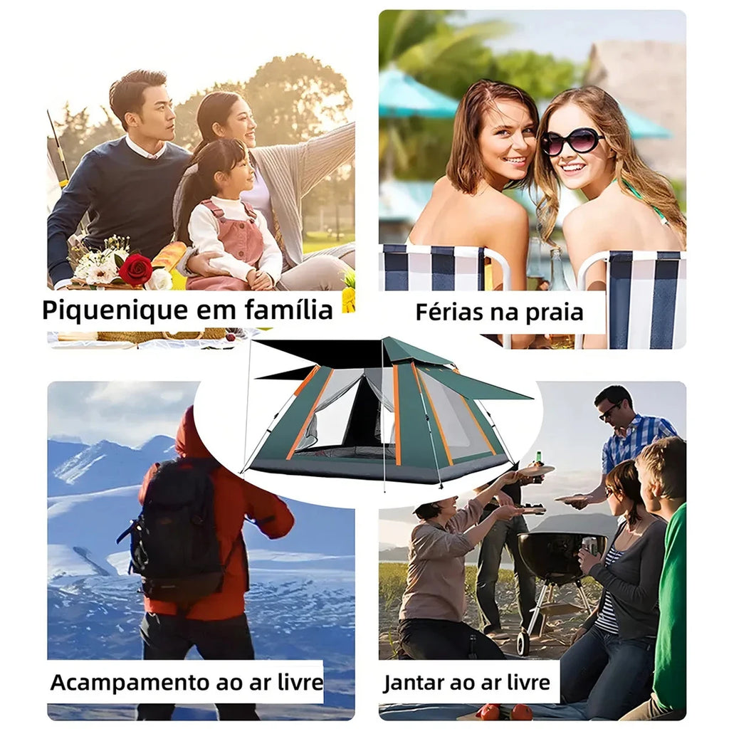 Joyfox Camping Tent Automatic Camping Upf50 + 5-8 People Camping Tent Large Portable Family Balcony