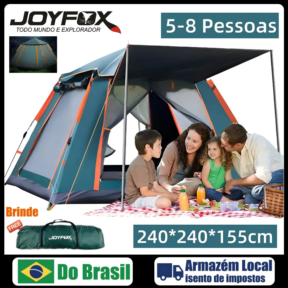 Joyfox Camping Tent Automatic Camping Upf50 + 5-8 People Camping Tent Large Portable Family Balcony