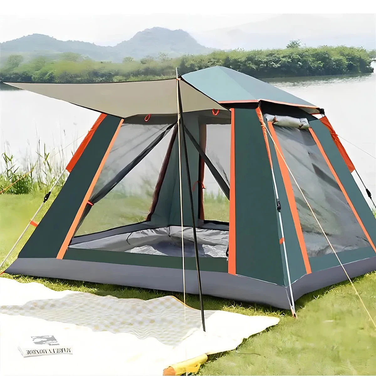 Joyfox Camping Tent Automatic Camping Upf50 + 5-8 People Camping Tent Large Portable Family Balcony