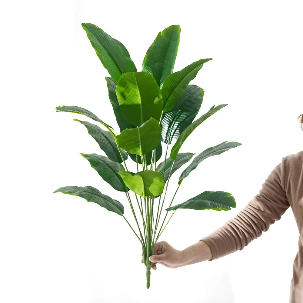 Planta Artificial Tropical – Folhas de Palmeira/Costela-de-Adão | Toque Real e Decoração Sofisticada